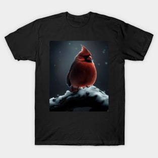 Northern Cardinal in winter T-Shirt